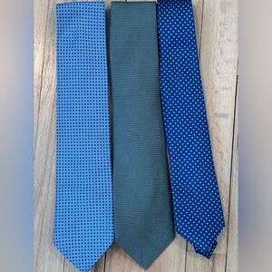 3 designer men's ties